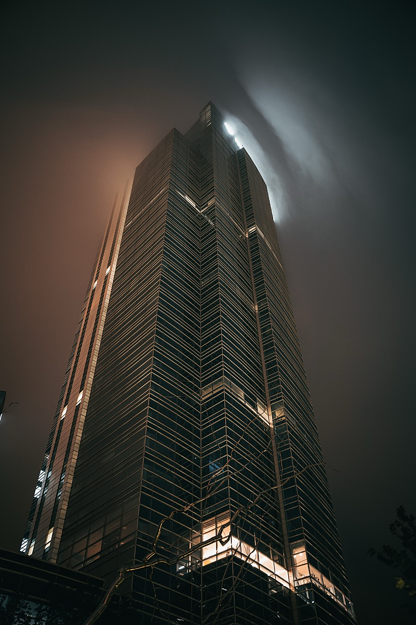 Milwaukee architecture at night